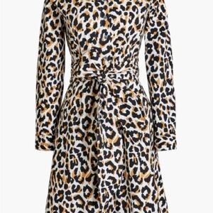 J. Crew Factory Leopard Cotton Shirtdress (10)